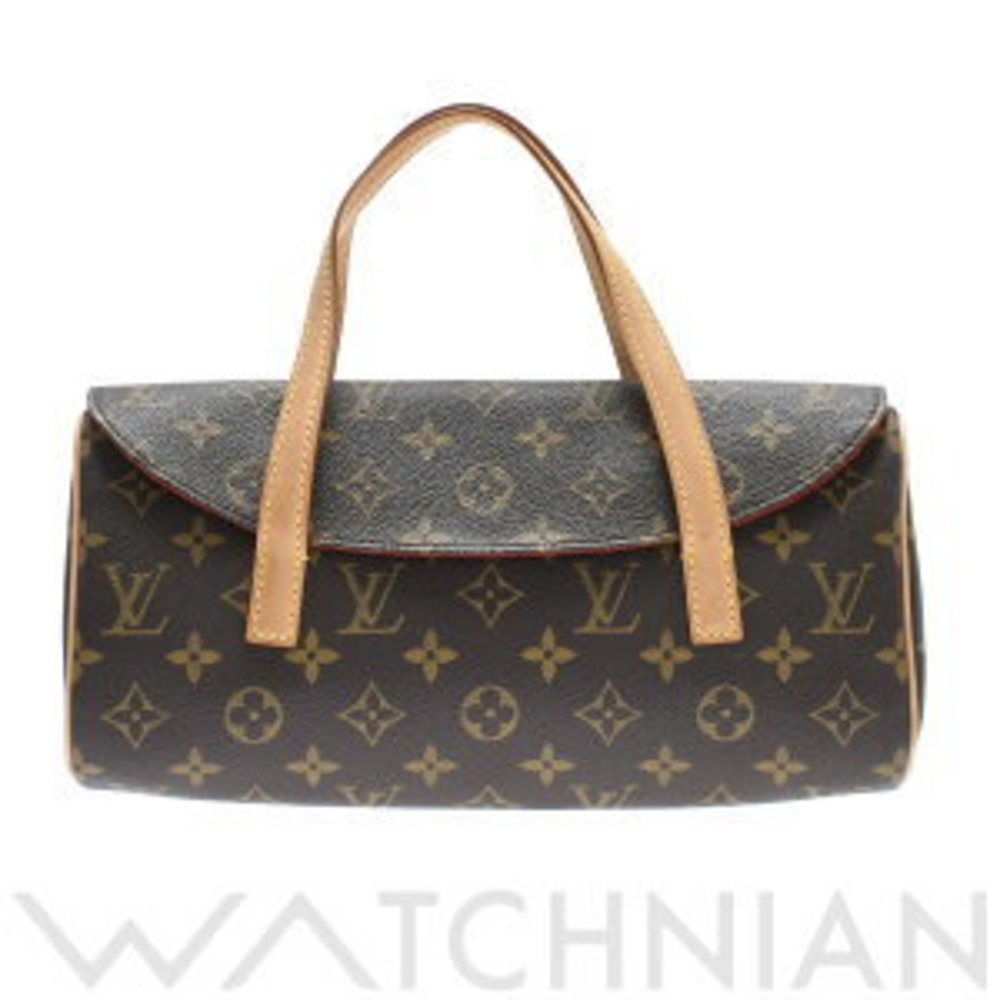 Louis Vuitton Monogram Sonatine Maroon Canvas Nubuck Leather Handbag